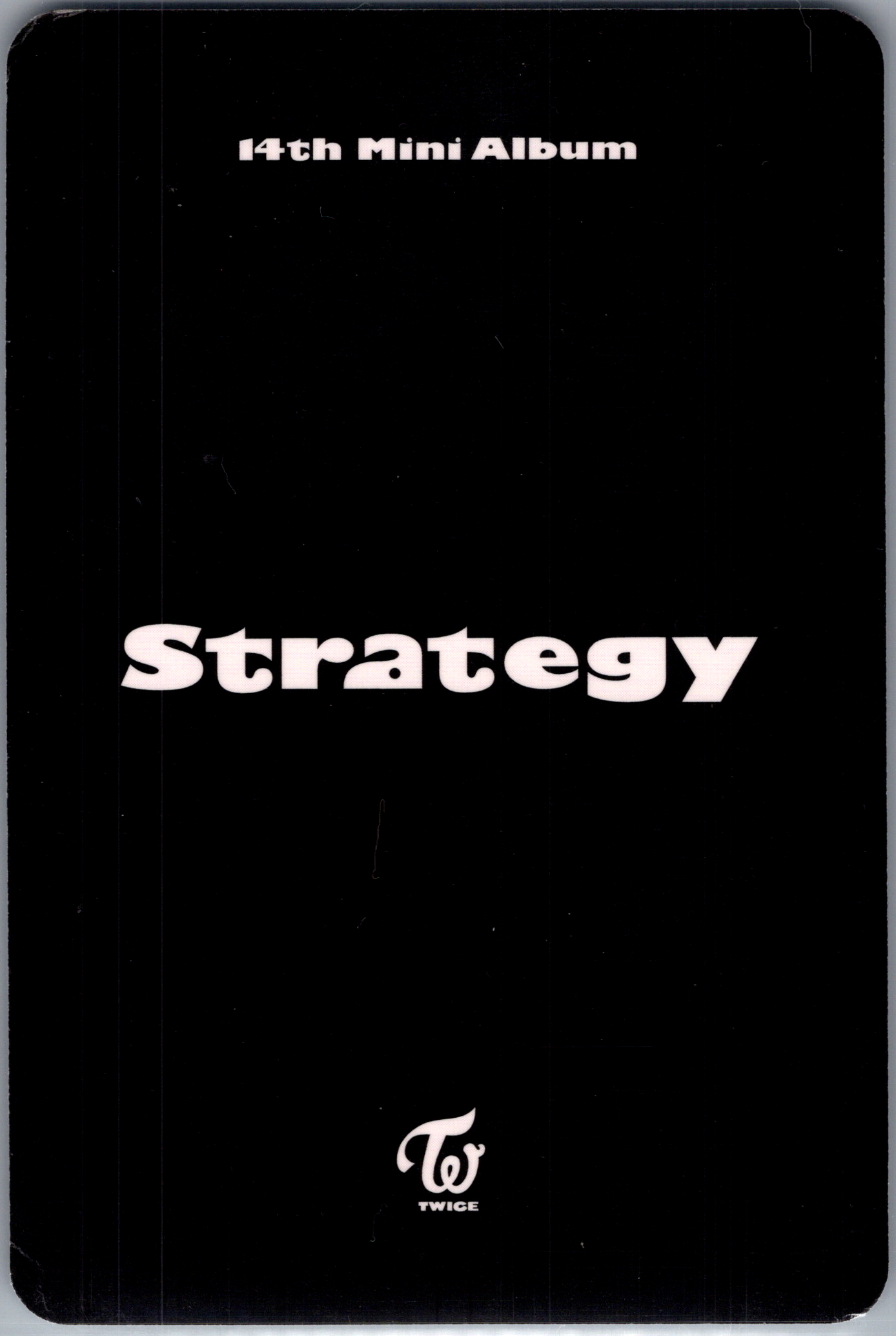 Official Tzuyu Twice Strategy Album POB Photocard