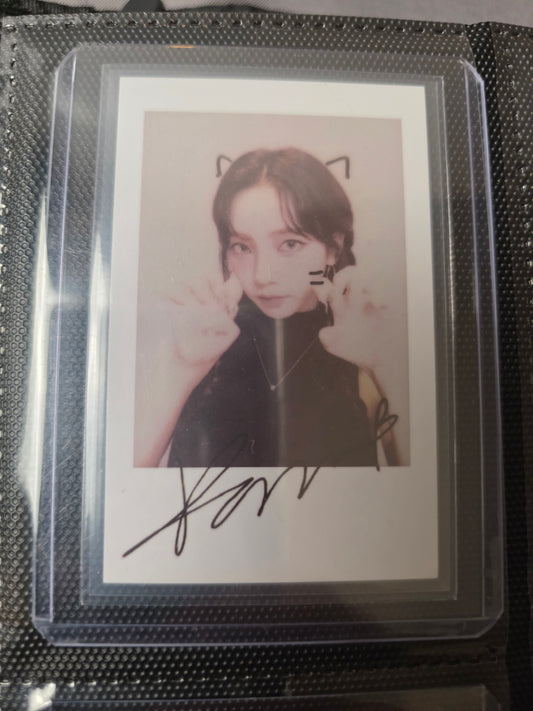 aespa Karina - Whiplash - Official KMS Smini Preorder Benefit Polaroid Photocard | K-pop Inclusion