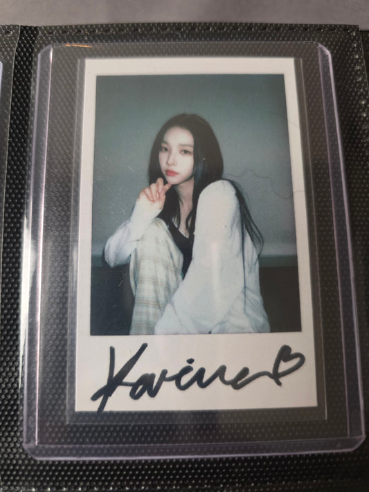 aespa Karina - Girls - KMS Polaroid Photocard | K-pop Inclusion