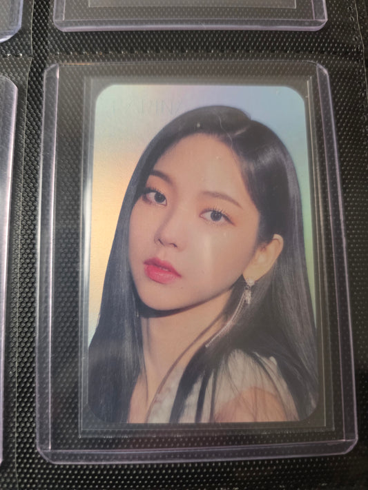 aespa Karina - Official Holographic Forever Photocard | K-pop Inclusion