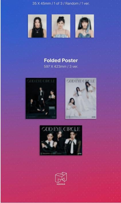 ODD EYE CIRCLE Version Up 1st Mini Album CD+Folded poster on pack+Booklet+Special obejkt+Sticker+Clear photocard+ID picture+Tracking Sealed OEC (Kim Lip Version)
