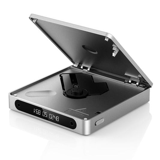 FiiO DM13 Multifunctional Portable Stereo CD Player with Long-Lasting Battery, Supports USB Ripping, Optical/coaxial/3.5mm/4.4mm outputs (Transparent Bluetooth)