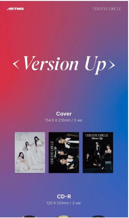 ODD EYE CIRCLE Version Up 1st Mini Album CD+Folded poster on pack+Booklet+Special obejkt+Sticker+Clear photocard+ID picture+Tracking Sealed OEC (Kim Lip Version)