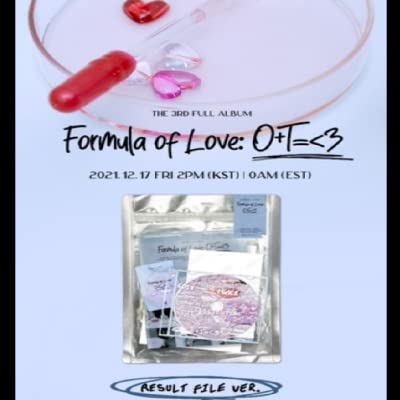 TWICE [Formula of Love:O+T=<3] Album Vol.3 (Result file ver.)[+Extra autograph doubleside polaroid card]