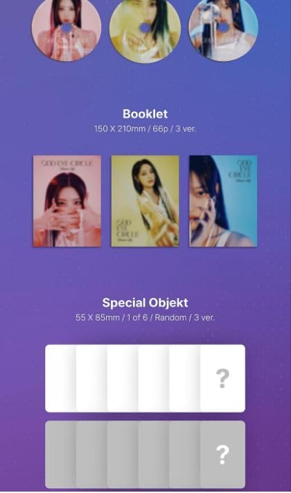 ODD EYE CIRCLE Version Up 1st Mini Album CD+Folded poster on pack+Booklet+Special obejkt+Sticker+Clear photocard+ID picture+Tracking Sealed OEC (Kim Lip Version)