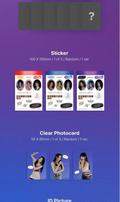 ODD EYE CIRCLE Version Up 1st Mini Album CD+Folded poster on pack+Booklet+Special obejkt+Sticker+Clear photocard+ID picture+Tracking Sealed OEC (Kim Lip Version)