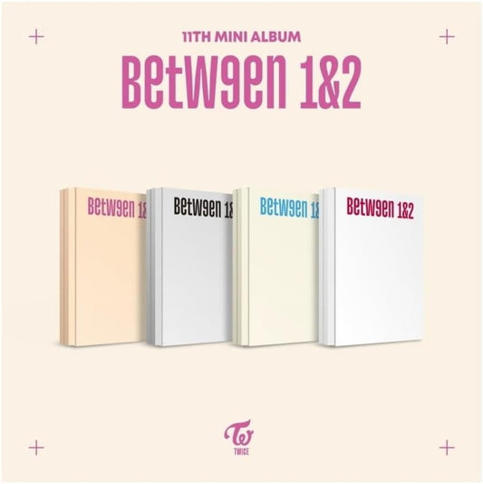 TWICE BETWEEN 1&2 11th Mini Album Pathfinder Version CD+1p Folding Poster On Pack+PhotoBook+1p Polaroid+Crosscode Postcard+1ea Sticker+5p PhotoCard+1ea Heart Glass+1p Message+Tracking Sealed