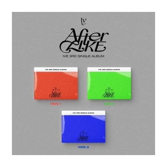IVE After Like 3rd Single Album PHOTOBOOK Version 3 Cover SET CD+1p Folding Poster On Pack+96p PhotoBook+1p PhotoCard+1p PostCard+Tracking Sealed