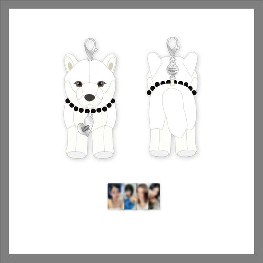 Generic KISS OF LIFE Lose Yourself 3rd Mini Album Official MD Mini Plush Wolf Keyring with Tracking