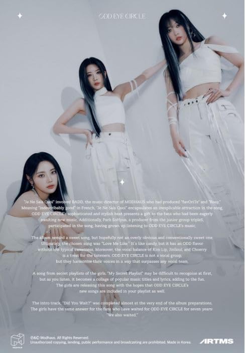 ODD EYE CIRCLE Version Up 1st Mini Album CD+Folded poster on pack+Booklet+Special obejkt+Sticker+Clear photocard+ID picture+Tracking Sealed OEC (Kim Lip Version)