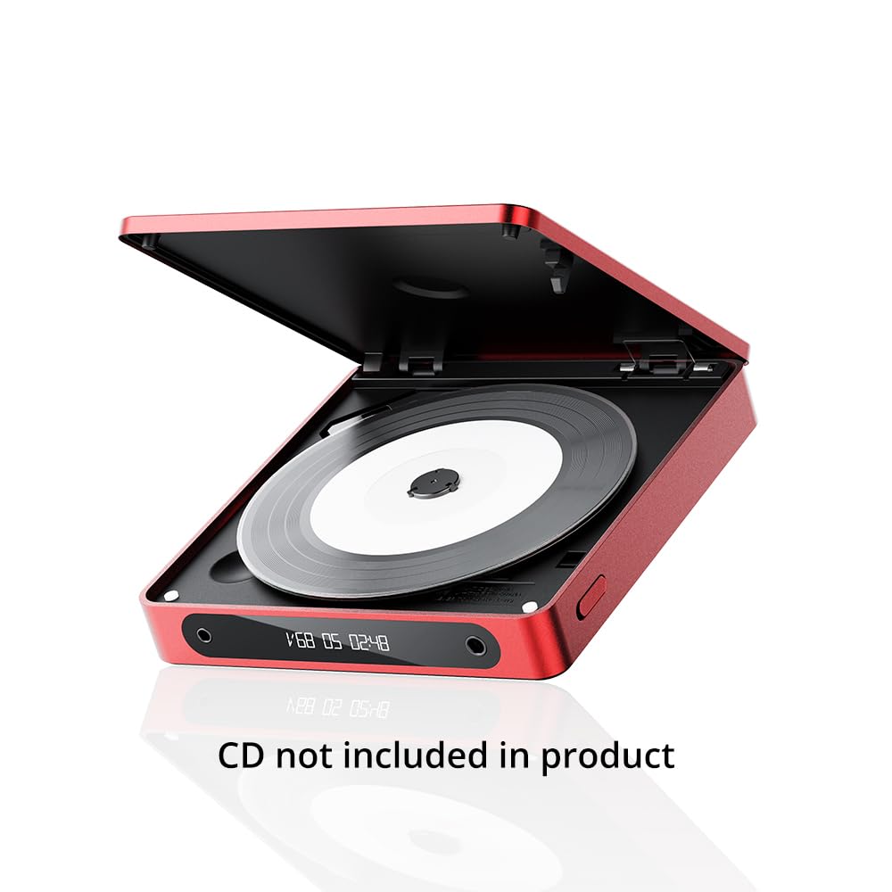 FiiO DM13 Multifunctional Portable Stereo CD Player with Long-Lasting Battery, Supports USB Ripping, Optical/coaxial/3.5mm/4.4mm outputs (Transparent Bluetooth)
