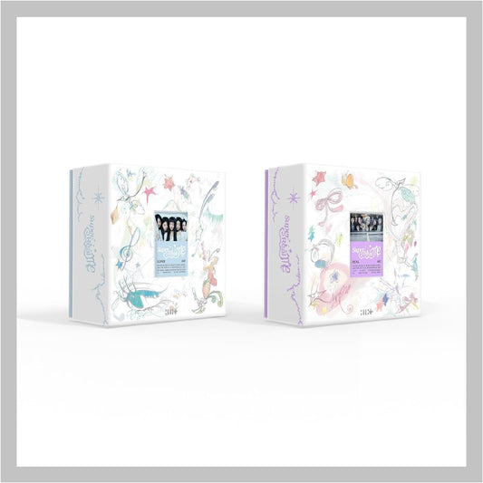 DREAMUS ILLIT Super Real ME 1st Mini Album CD+Poster with Lyrics on Pack+Photobook+Photocard A+Photocard B+Sticker+Paper Magnet+Paper Ornaments+Tracking Sealed (Super ME Version)
