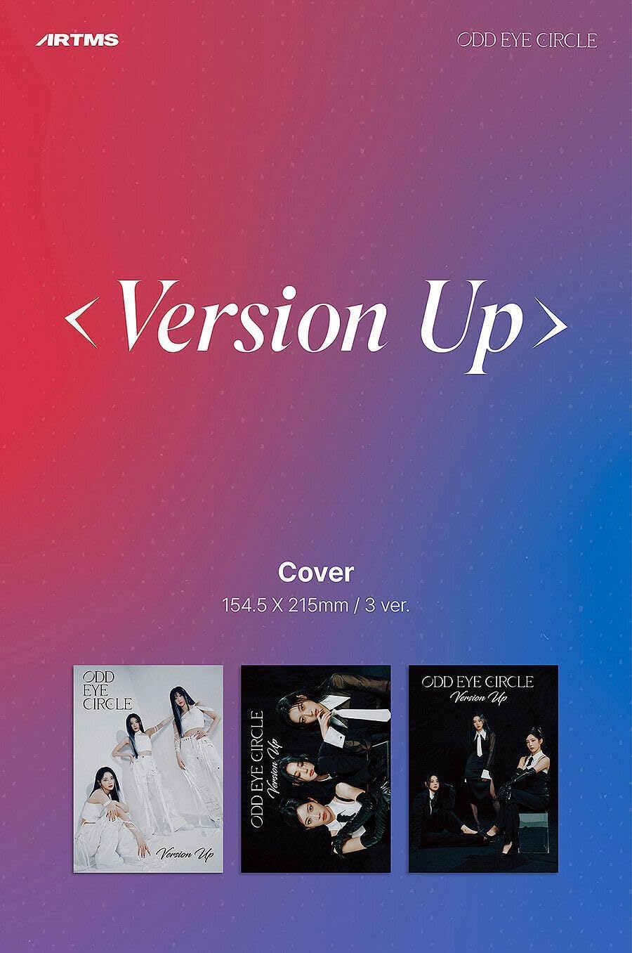 ODD EYE CIRCLE Version Up 1st Mini Album CD+Folded poster on pack+Booklet+Special obejkt+Sticker+Clear photocard+ID picture+Tracking Sealed OEC (Kim Lip Version)