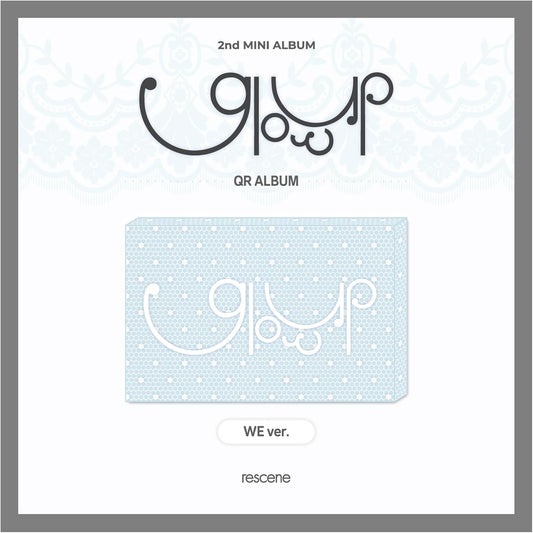 RESCENE Glow Up 2nd Mini Album QR WE Version Outbox+1p QRcard+1p Member PhotoCard+2p Unit PhotoCard+1p Group PhotoCard+2p Selfie PhotoCard+Tracking Sealed