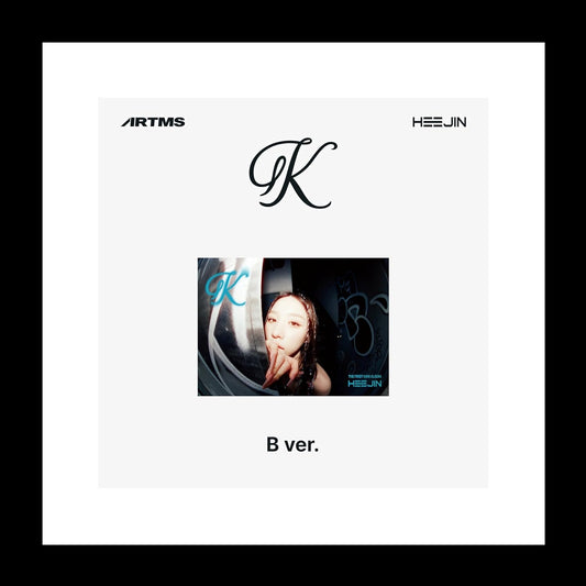 HEEJIN K 1st Mini Album CD+Booklet+Special Class objekt+Sticker+Folded Poster on Pack+Clear photocard+Photo Stand+Tracking Sealed (B Version)