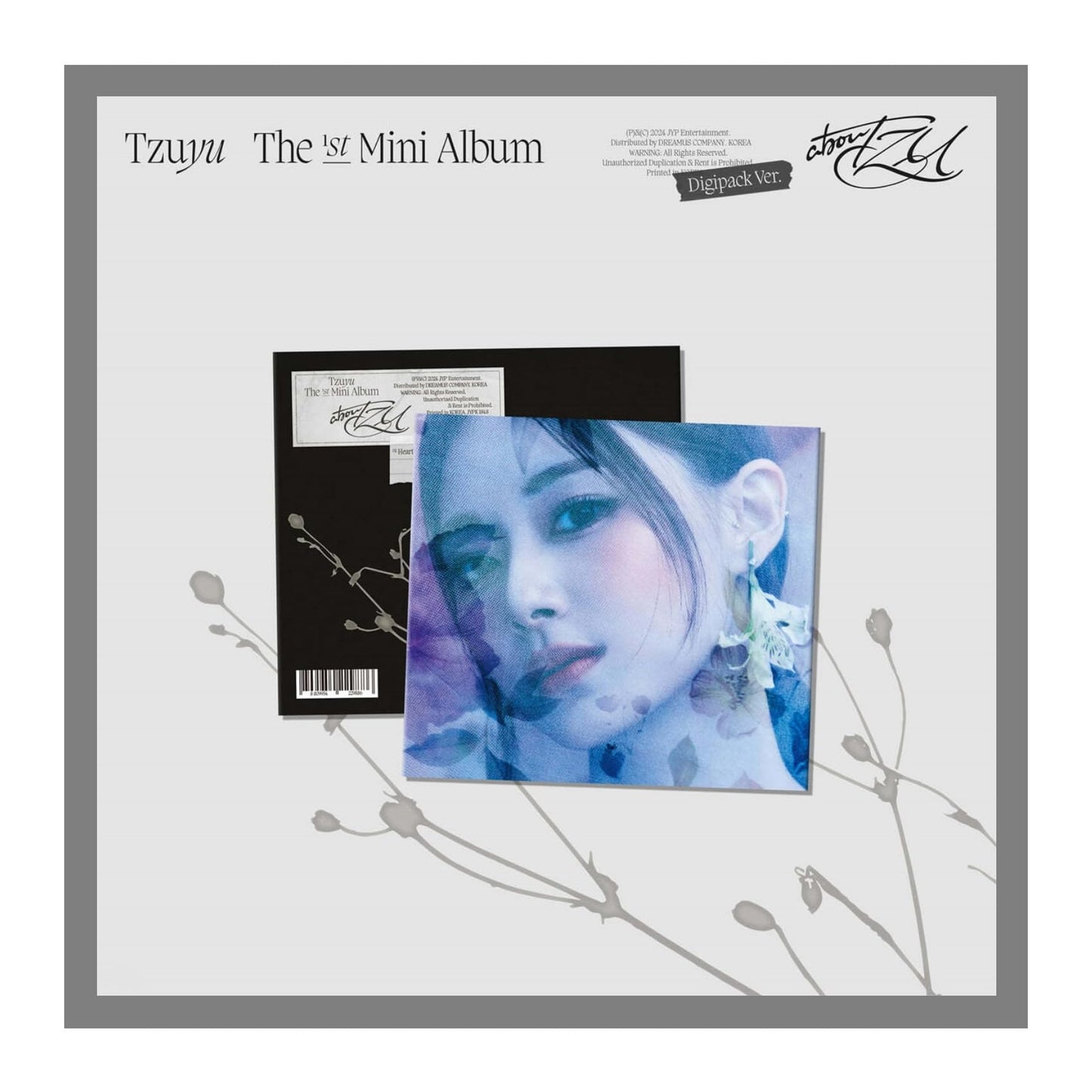 abouTZU - Tzuyu (Twice) 1st Mini Album Full Set: Run + Fly + Heaven + Digipack + Nemo (No Vinyl)