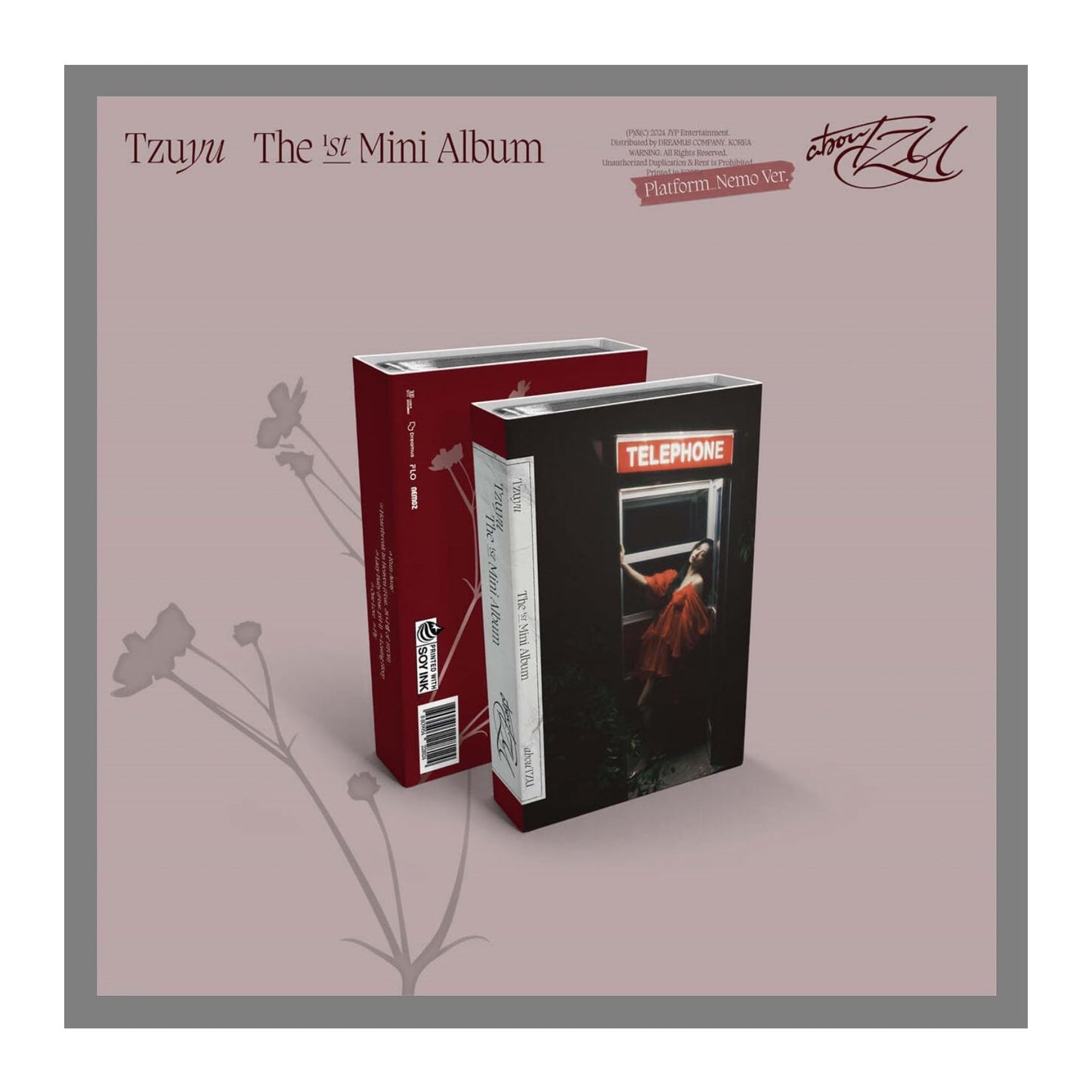 abouTZU - Tzuyu (Twice) 1st Mini Album Full Set: Run + Fly + Heaven + Digipack + Nemo (No Vinyl)
