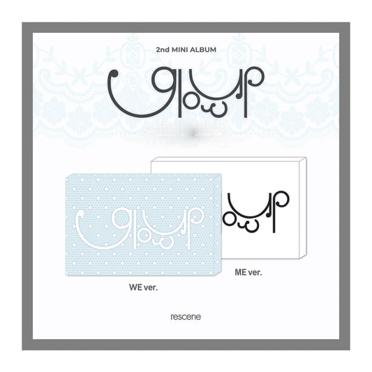 RESCENE Glow Up 2nd Mini Album QR Version with Tracking Sealed (QR Set(WE+ME))