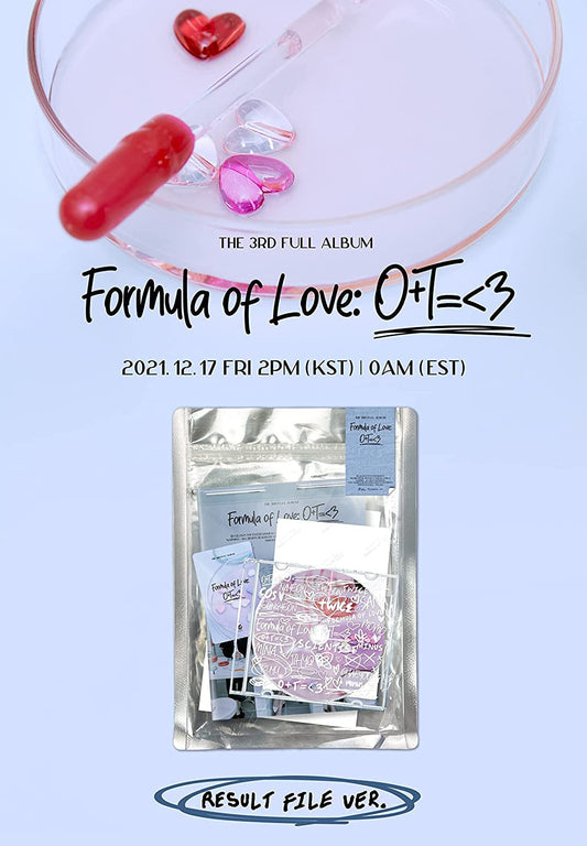 TWICE - Formula Of Love: O+T=<3 (Result File Cover incl. CD, Photobook, Photocard, Twind Photo, Folded Poster, Extra Photocards)