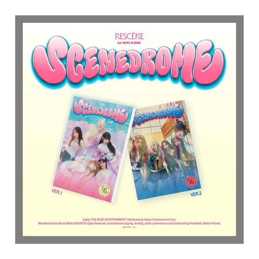 RESCENE SCENEDROME 1st Mini Album Standard Random Version 1p Folded Poster on Pack+88p PhotoBook+2p PhotoCard+2p Lyrics Poster+Tracking Sealed