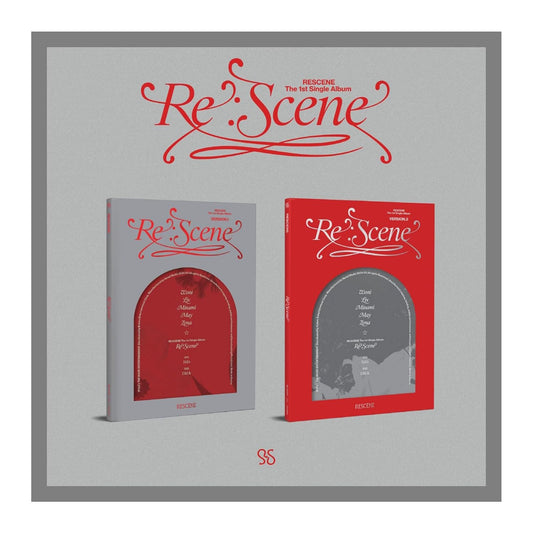 RESCENE Re:Scene 1st Single Album Dust jacket+Photobook+Photocard+Blotter paper+Tracking Sealed SET Ver.1+Ver.2