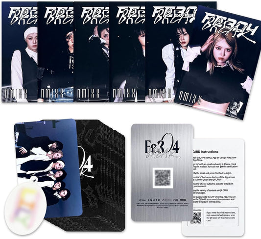 JYP Ent. NMIXX - 2nd EP [Fe3O4: BREAK] (Platform Album_NEMO Ver. - Random) Out Box + Manual Card + QR Card + Photo Card + PET Key Ring + 2 Pin Badges