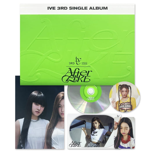 IVE - 3rd Single Album [After Like] (Photobook Ver - Ver.2) Photo Book + CD-R + Photocard + Post Card + Circle Card + Folded Poster + 2 Pin Button Badges + 4 Extra Cards