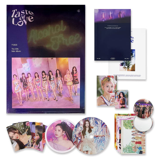 TWICE 10th Mini Album - Taste of Love [ Fallen Ver. ] Photobook + CD-R + Booklet + Lenticular + Tasting Card + Coaster + Photocard