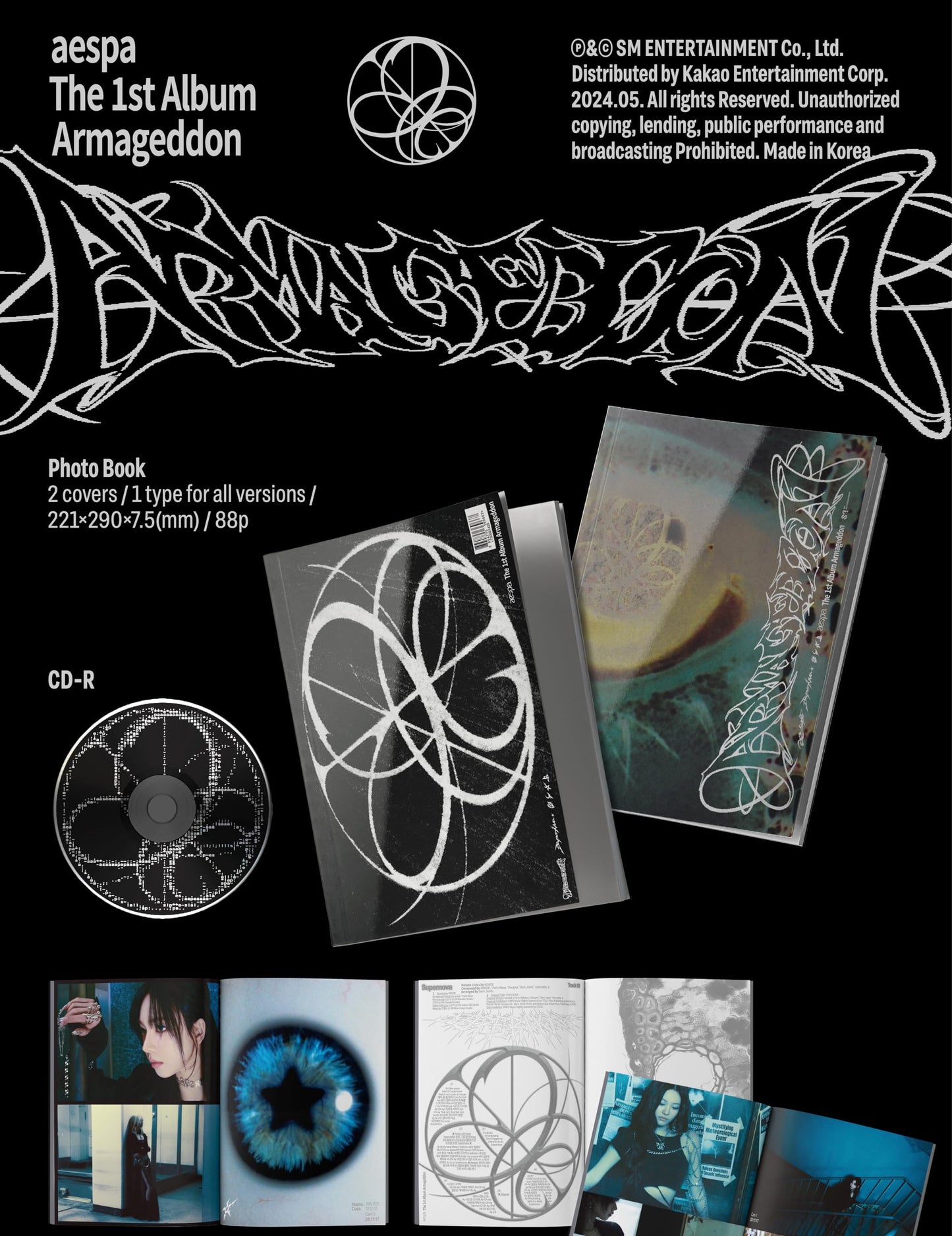 aespa Armageddon 1st Album Contents+Tracking Sealed (Zine Version)