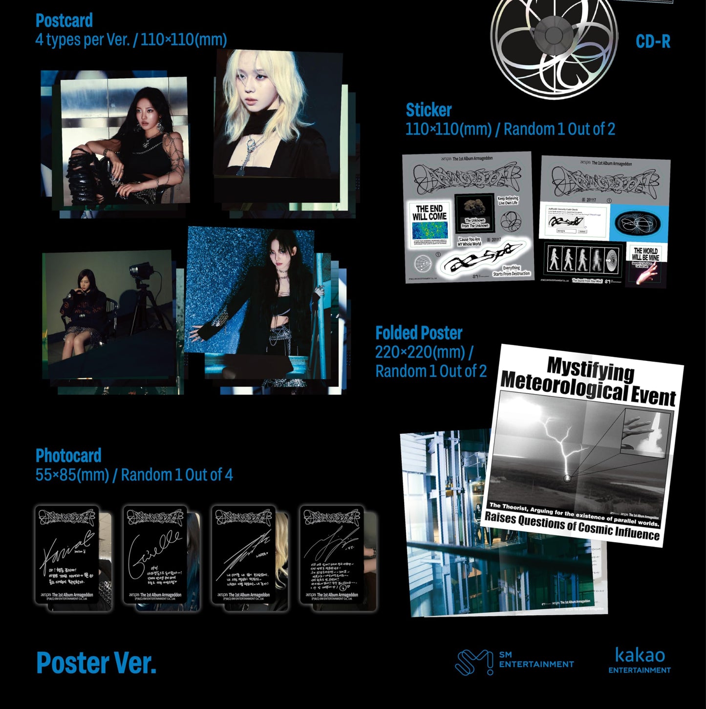 aespa Armageddon 1st Album Contents+Tracking Sealed (Zine Version)