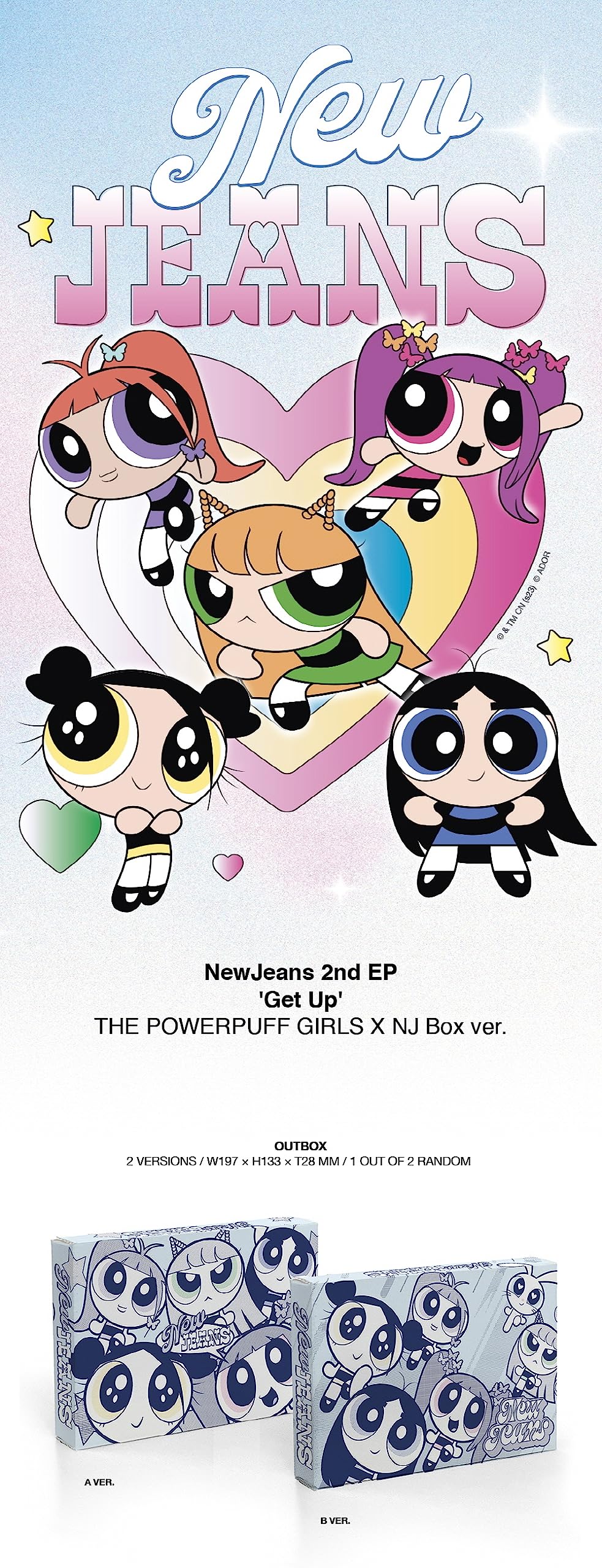 NewJeans - Get Up [The Powerpuff Girls X NJ Box ver.] Album (A ver.)