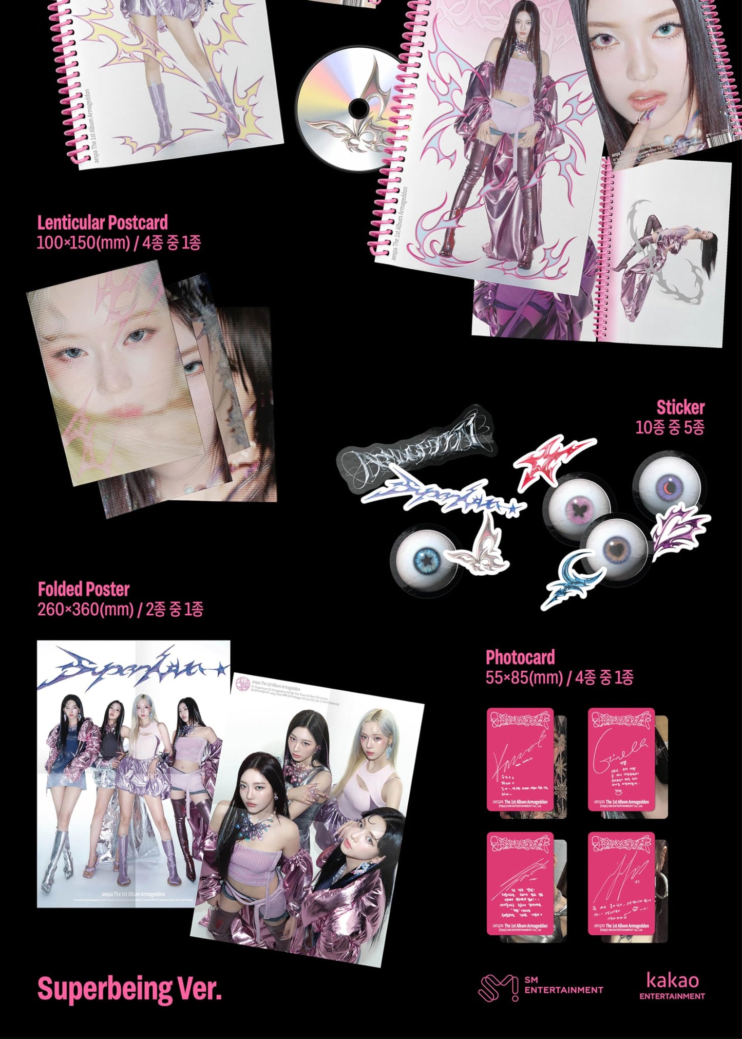 aespa Armageddon 1st Album Contents+Tracking Sealed (Zine Version)