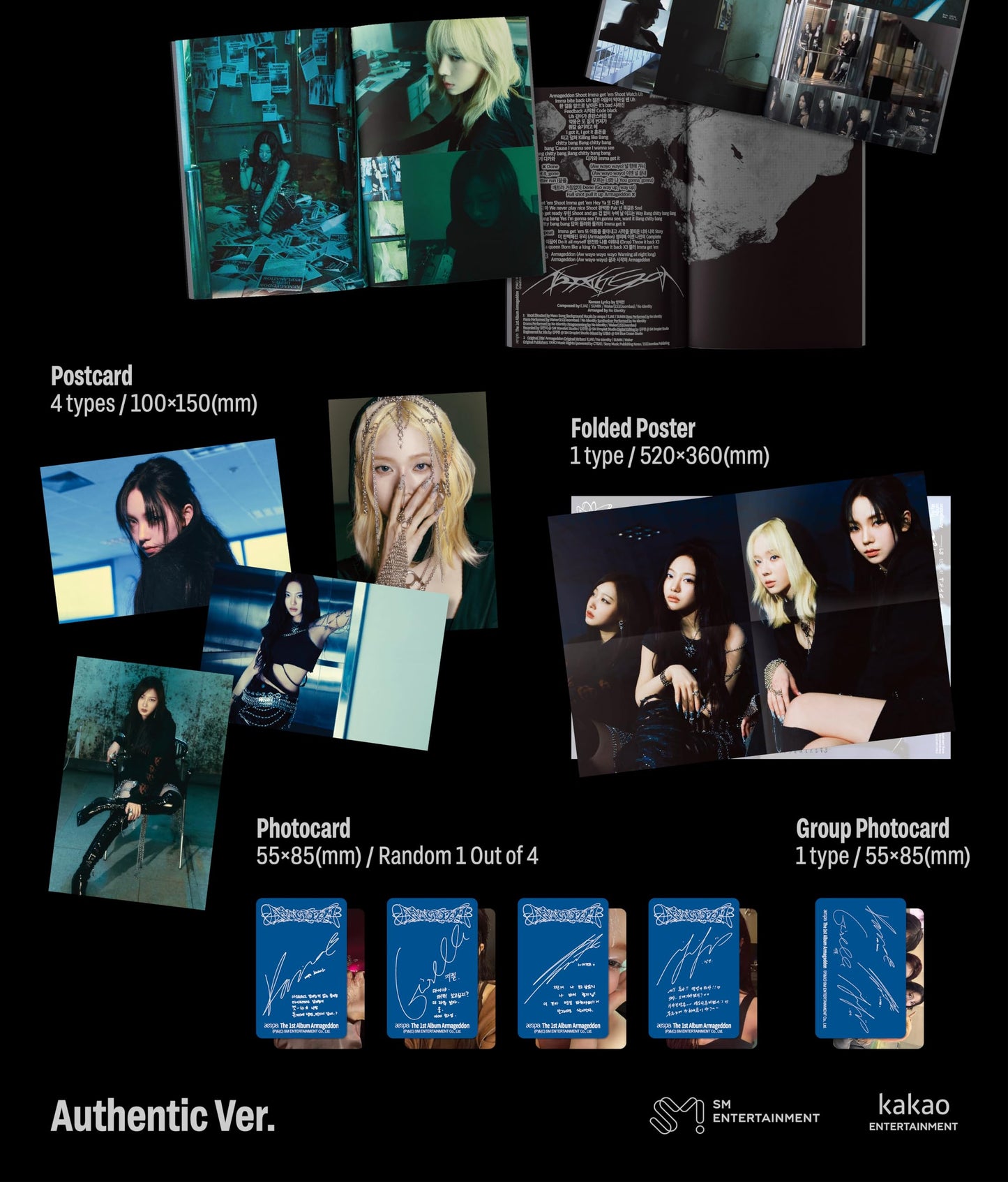 aespa Armageddon 1st Album Contents+Tracking Sealed (Zine Version)