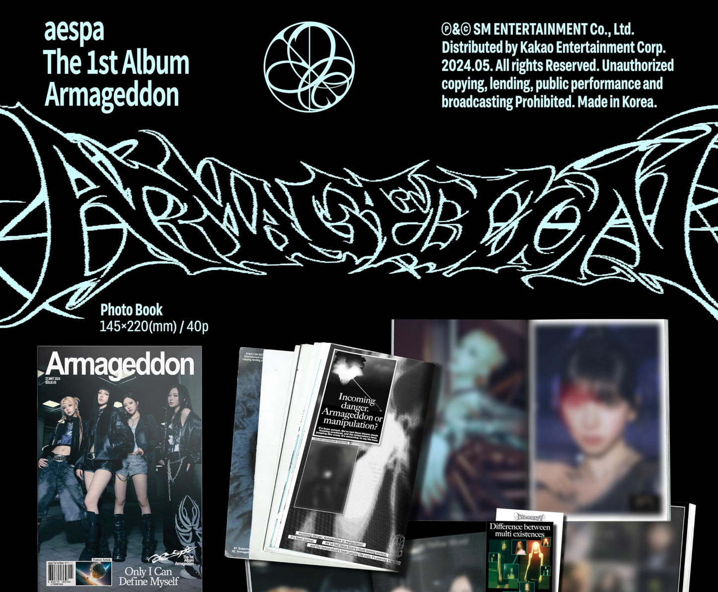 aespa Armageddon 1st Album Contents+Tracking Sealed (Zine Version)