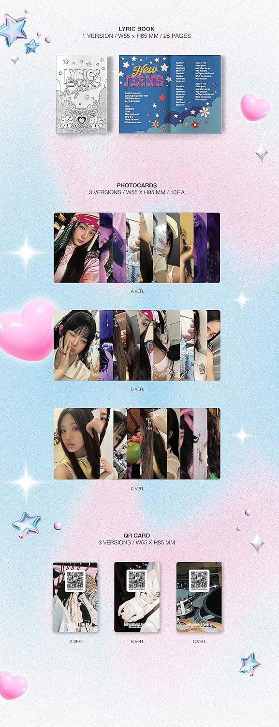 NewJeans 2nd EP [Get Up] (Weverse Albums ver.) RANDOM + [Extra Photocards Set]