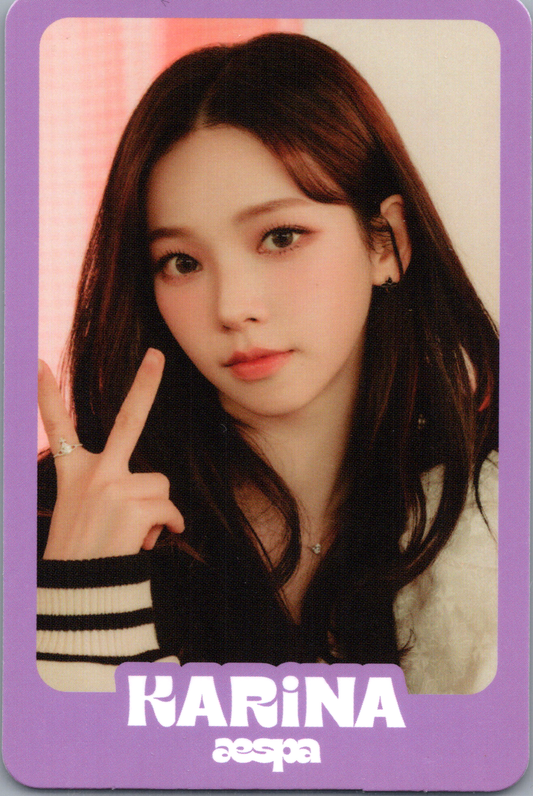 Official Karina Aespa Come to My World Photocard