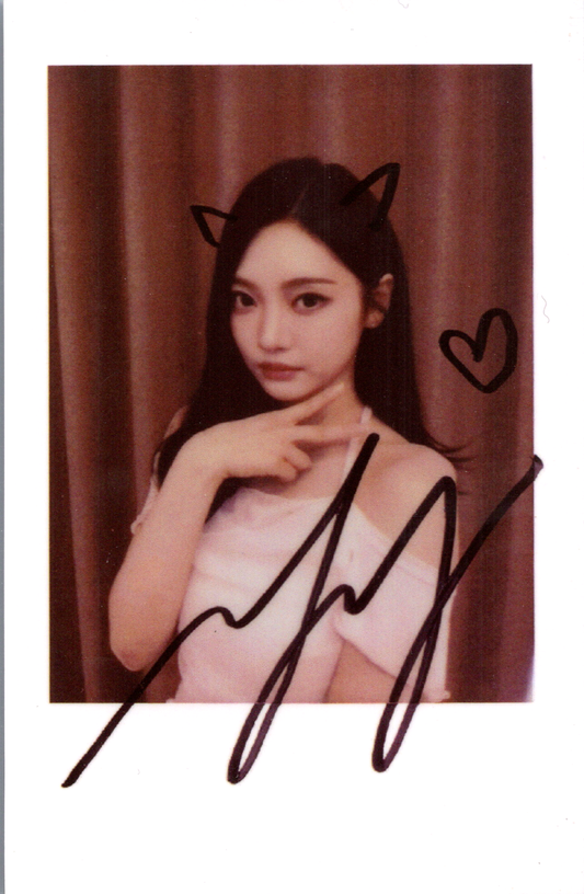 Official Ning Ning Aespa Whiplash Signature Polaroid